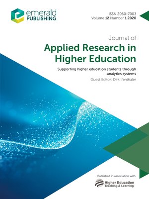 cover image of Journal of Applied Research in Higher Education, Volume 12, Number 1